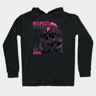 Respect is Earned Warrior Skull Hoodie